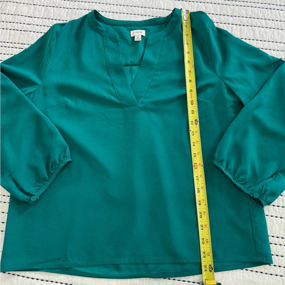 J. Crew women’s emerald green blouse - Picture 5 of 5